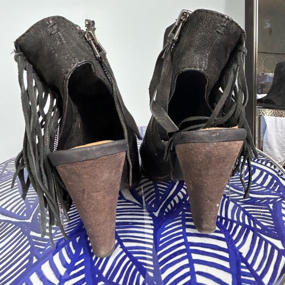 Dolce Vita Fringe Open Toe Ankle Booties - Picture 5 of 8